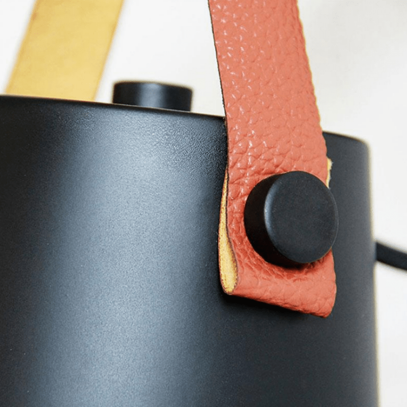 Coastal Bedside LED Wall Light – Leather and Wood Finish