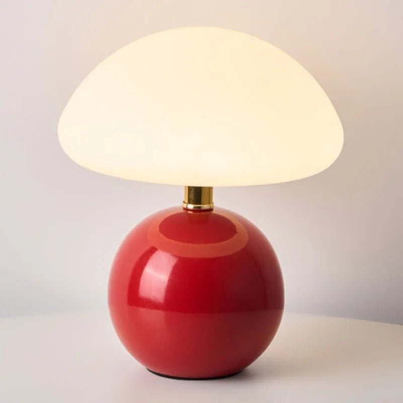 Coastal Mushroom Metallic LED Table Lamp