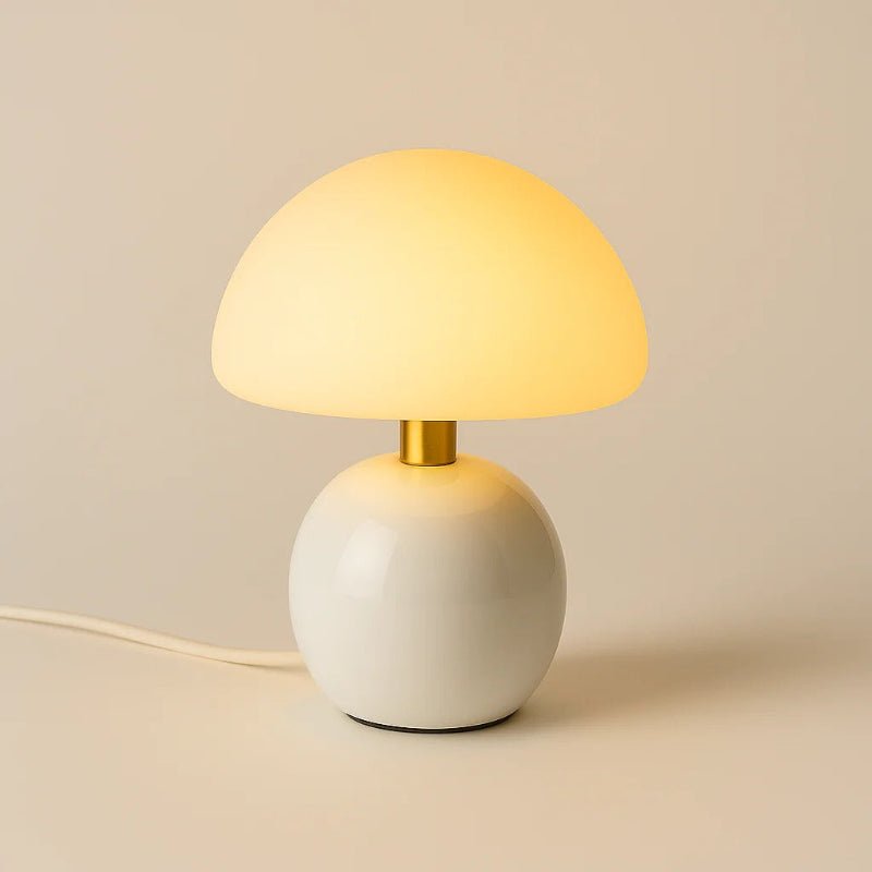 Coastal Mushroom Metallic LED Table Lamp