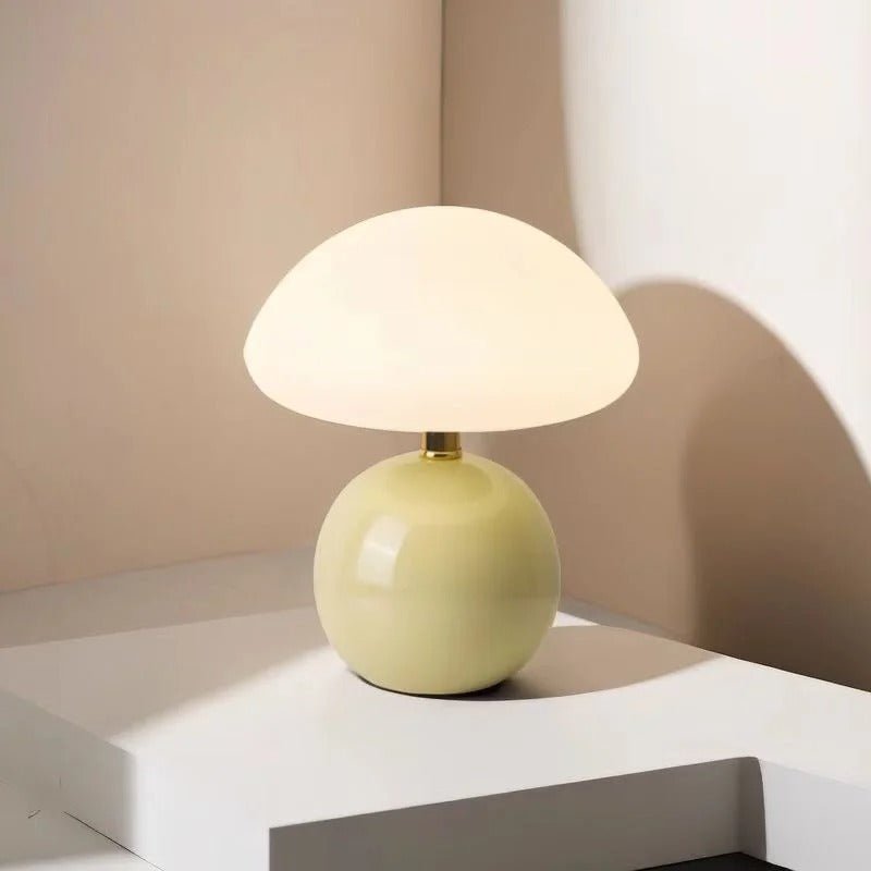 Coastal Mushroom Metallic LED Table Lamp