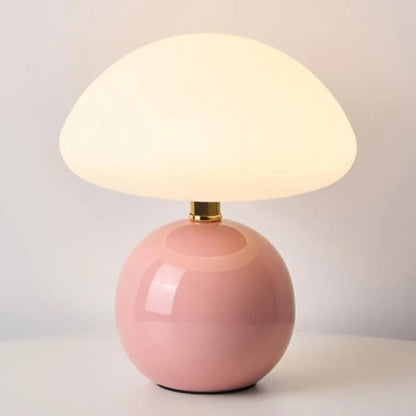 Coastal Mushroom Metallic LED Table Lamp