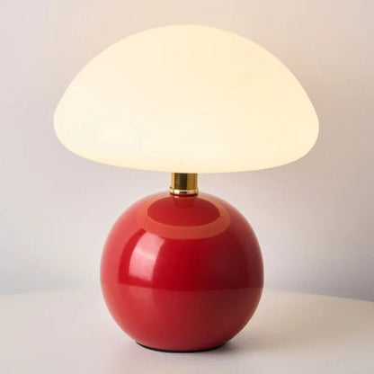 Coastal Mushroom Metallic LED Table Lamp