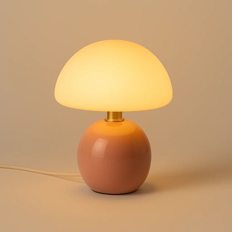 Coastal Mushroom Metallic LED Table Lamp