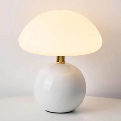 Coastal Mushroom Metallic LED Table Lamp