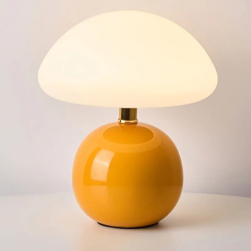 Coastal Mushroom Metallic LED Table Lamp