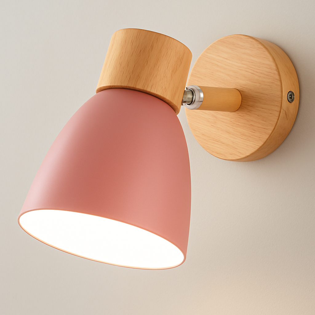 Coastal Nordic Wooden Wall Light