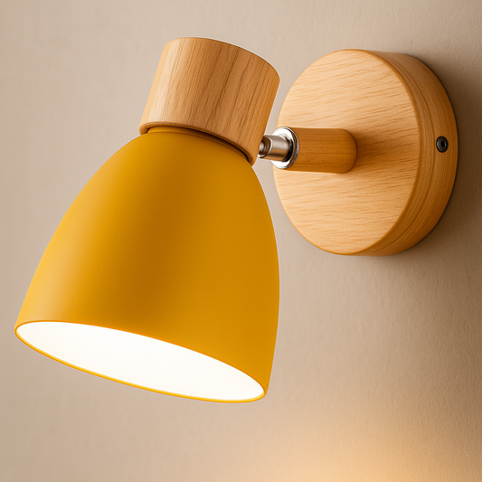 Coastal Nordic Wooden Wall Light