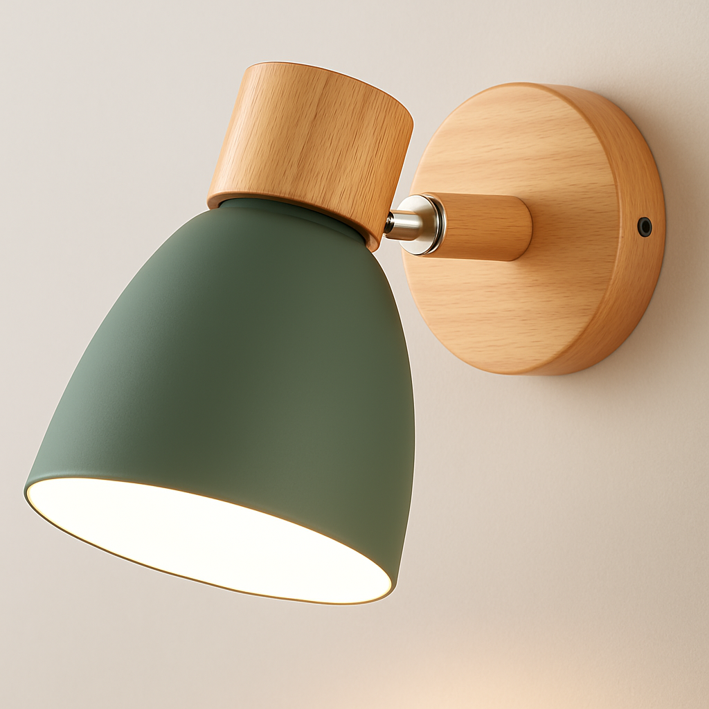 Coastal Nordic Wooden Wall Light
