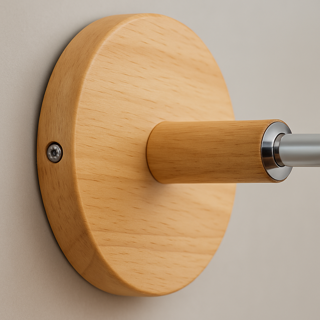 Coastal Nordic Wooden Wall Light