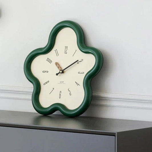 Coastal PetalTime 3D Wall Clock – Flower Design with Silent Movement