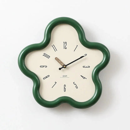 Coastal PetalTime 3D Wall Clock – Flower Design with Silent Movement