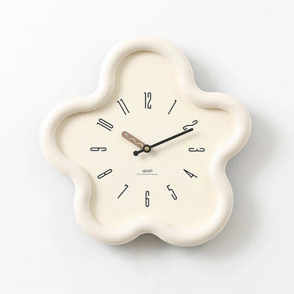 Coastal PetalTime 3D Wall Clock – Flower Design with Silent Movement